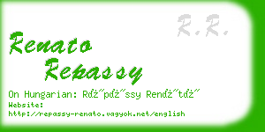 renato repassy business card